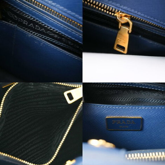 PRADA Blue Saffiano Tote Bag - Picture 11 of 12